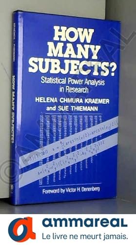 Seller image for How Many Subjects: Statistical Power and Analysis in Research for sale by Ammareal