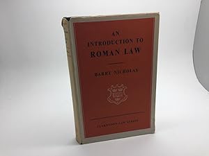 Bild des Verkufers fr AN INTRODUCTION TO ROMAN LAW zum Verkauf von Any Amount of Books