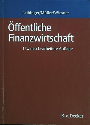 Immagine del venditore per ffentliche Finanzwirtschaft. Reihe "Handbcher und Kommentare" venduto da books4less (Versandantiquariat Petra Gros GmbH & Co. KG)