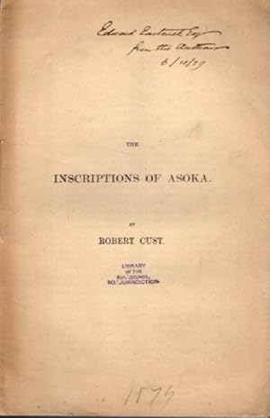 THE INSCRIPTIONS OF ASOKA