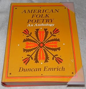 Seller image for American Folk Poetry: An Anthology. for sale by Pheonix Books and Collectibles