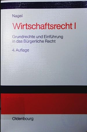 Seller image for Wirtschaftsrecht. - 1. Grundrechte und Einfhrung in das brgerliche Recht. for sale by Antiquariat Bookfarm