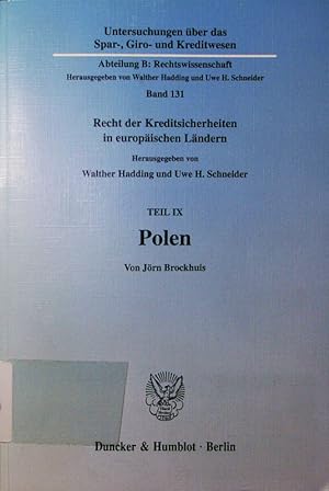 Immagine del venditore per Recht der Kreditsicherheiten in europischen Lndern. - 9. Polen. venduto da Antiquariat Bookfarm