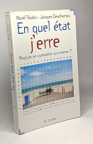 Image du vendeur pour En quel tat j'erre - peut-on se connatre soi-mme mis en vente par crealivres