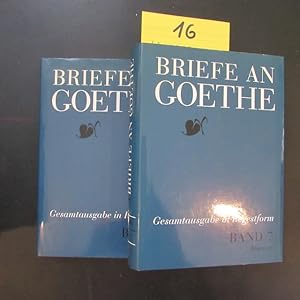 Imagen del vendedor de Briefe an Goethe, 1816-1817 - Band 7/I: Regesten & Band 7/II: Register (Gesamtausgabe in Regestform) a la venta por Bookstore-Online