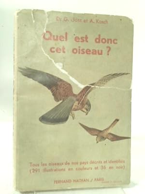 Seller image for Quel est Donc Cet Oiseau ? Guides du Naturaliste I for sale by World of Rare Books