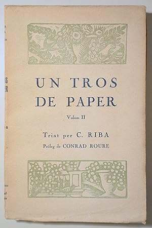 Seller image for UN TROS DE PAPER. Vol. II - Barcelona 1920 for sale by Llibres del Mirall
