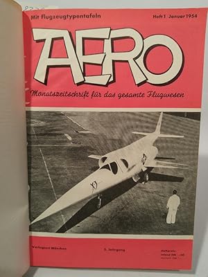 Aero - 5. und 6. Jahrgang/ 1954, 1955; gebunden in einem Buch (komplett, 24 Ausgaben) Monatszeits...