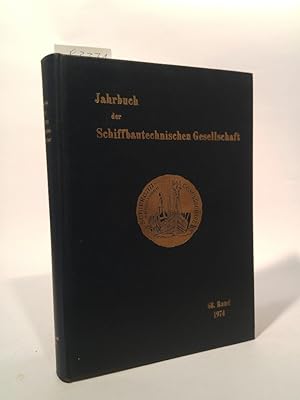Image du vendeur pour Jahrbuch der Schiffbautechnischen Gesellschaft. 68. Band 1974 mis en vente par ANTIQUARIAT Franke BRUDDENBOOKS