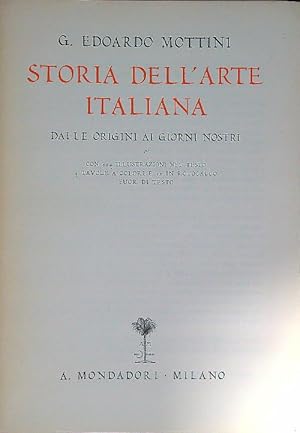 Bild des Verkufers fr Storia dell'arte italiana. Dalle origini ai giorni nostri zum Verkauf von Librodifaccia