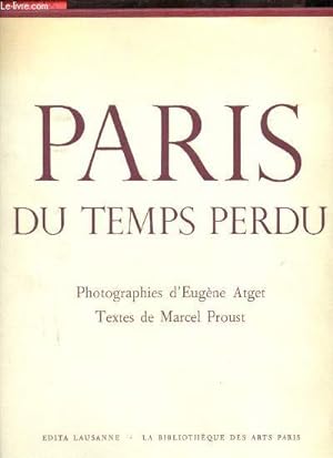 Image du vendeur pour Paris du temps perdu. mis en vente par Le-Livre