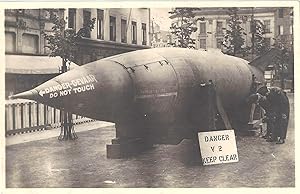 Flying bomb V 2 RPPC Postcard