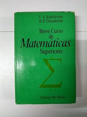 Seller image for Breve Curso de Matemticas Superiores for sale by Libros Ambig