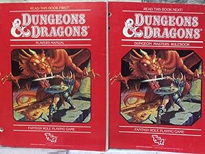 Imagen del vendedor de Dungeons & Dragons Dungeon Masters Rulebook and Players Manual a la venta por Archives Books inc.