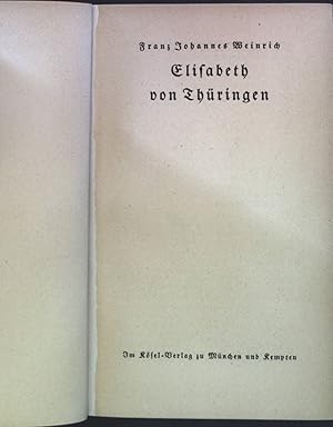 Bild des Verkufers fr Elisabeth von Thringen zum Verkauf von books4less (Versandantiquariat Petra Gros GmbH & Co. KG)