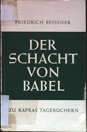 Imagen del vendedor de Der Schacht von Babel. Aus Kafkas Tagebchern. a la venta por books4less (Versandantiquariat Petra Gros GmbH & Co. KG)