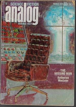 Bild des Verkufers fr ANALOG Science Fiction/ Science Fact: March, Mar. 1971 ("The World Menders") zum Verkauf von Books from the Crypt
