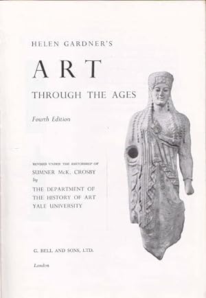 Image du vendeur pour Art Through the Ages: Fourth Edition mis en vente par Goulds Book Arcade, Sydney