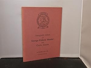 Christie's Catalogue - Autograph Letters of George Frideric Handel and Charles Jennens July 4, 1973