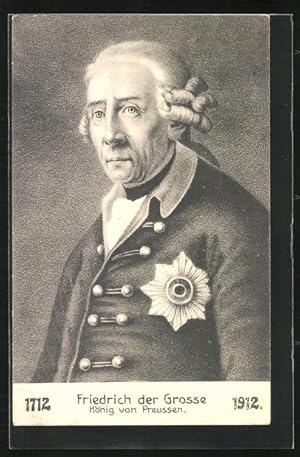 Bild des Verkufers fr Ansichtskarte Knig Friedrich II. (der Grosse), Knig von Preussen zum Verkauf von Bartko-Reher