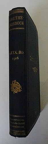 Imagen del vendedor de Goethe-Jahrbuch. Band 29. Mit dem 23. Jahresbericht der Goethe-Gesellschaft. Goethe und sein Publikim von Albert Kster. Festvortrag. Mit Abb. a la venta por Der Buchfreund