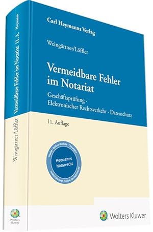 Seller image for Vermeidbare Fehler im Notariat for sale by moluna