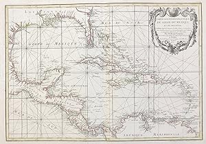 Immagine del venditore per Carte Geo-Hydrographique du Golfe du Mexique et de ses Isles." - America Caribbean Florida Cuba Golf of Mexico Amerika Mexiko map Karte carte venduto da Antiquariat Steffen Vlkel GmbH