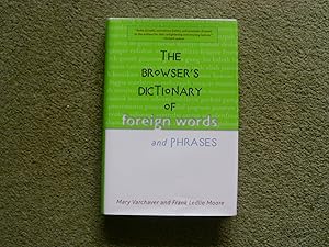Bild des Verkufers fr The Browser's Dictionary of Foreign Words and Phrases zum Verkauf von Buybyebooks