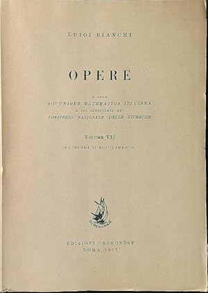 Bild des Verkufers fr Opere vol. VII zum Verkauf von Librodifaccia