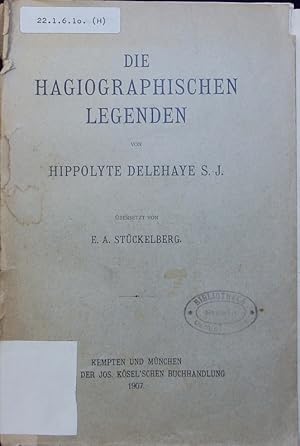 Bild des Verkufers fr Die hagiographischen Legenden. zum Verkauf von Antiquariat Bookfarm