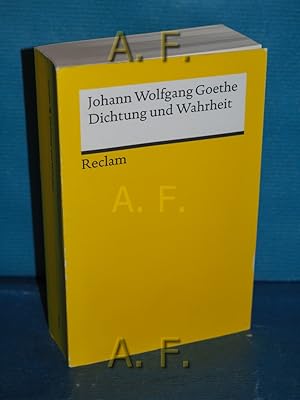 Immagine del venditore per Dichtung und Wahrheit. Reclams Universal-Bibliothek Nr. 18939 venduto da Antiquarische Fundgrube e.U.