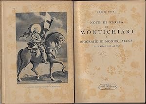 Note di storia di Montichiari e biografie di Monteclarensi dall'anno 1167 al 1949