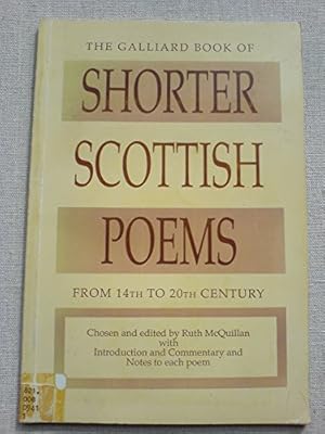 Immagine del venditore per Shorter Scottish Poems: From 14th to 20th Century venduto da Redux Books