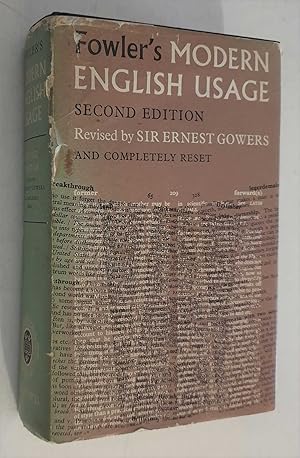 Dictionary of Modern English Usage (2nd Edition)