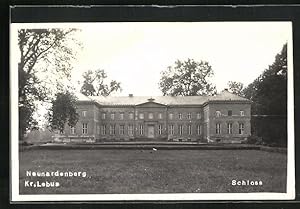 Ansichtskarte Neuhardenberg /Kr. Lebus, Schloss vom Garten betrachtet