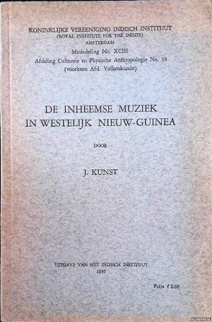 Bild des Verkufers fr De inheemse muziek in Westelijk Nieuw-Guinea zum Verkauf von Klondyke