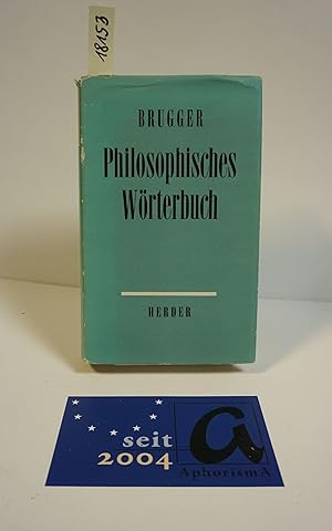 Seller image for Philosophisches Wrterbuch. for sale by AphorismA gGmbH