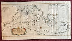 A CORRECT CHART OF THE MEDITERRANEAN SEA, FROM THE STRAITS OF GIBRALTAR TO THE LEVANT; FROM THE L...