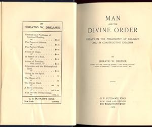 Seller image for Man and the Divine Order for sale by Redux Books