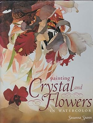 Painting Crystal and Flowers in Watercolor (Signed)