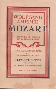 Wolfgang Amadée Mozart; Sa vie musicale et son oeuvre, essai de biographie critique (5 volumes).