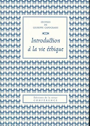 Image du vendeur pour Introduction  la vie thique mis en vente par LIBRAIRIE GIL-ARTGIL SARL