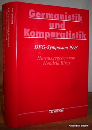 Bild des Verkufers fr Germanistik und Komparatistik. DFG-Symposion 1993. Herausgegeben von Hendrik Birus. zum Verkauf von Antiquariat Christian Strobel (VDA/ILAB)