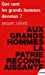 Seller image for Que sont les grands hommes devenus ? : Essai sur la démocratie charismatique [FRENCH LANGUAGE - Soft Cover ] for sale by booksXpress