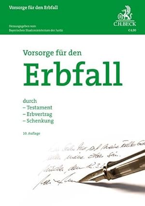 Seller image for Vorsorge fr den Erbfall : durch Testament, Erbvertrag, Schenkung for sale by Smartbuy