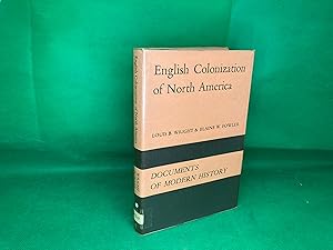 Bild des Verkufers fr English Colonization of North America Documents of Modern History 1st 1968 HB DJ zum Verkauf von Eurobooks Ltd