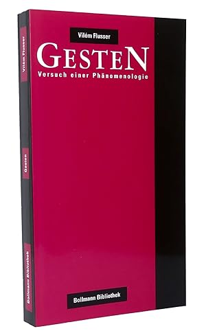 Seller image for Gesten : Versuch einer Phnomenologie : (Reihe: Bollmann Bibliothek, Band 5) for sale by exlibris24 Versandantiquariat