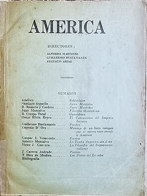 Seller image for AMERICA Revista de Cultura Indohispanica for sale by Chaco 4ever Books