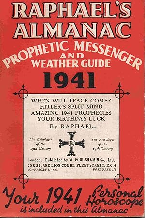 Raphael's Almanac Prophetic Messenger and Weather Guide 1941