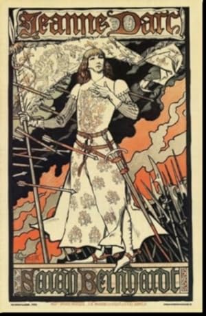 Jeanne D'Arc in Armor, Original Signed 1899 Poster